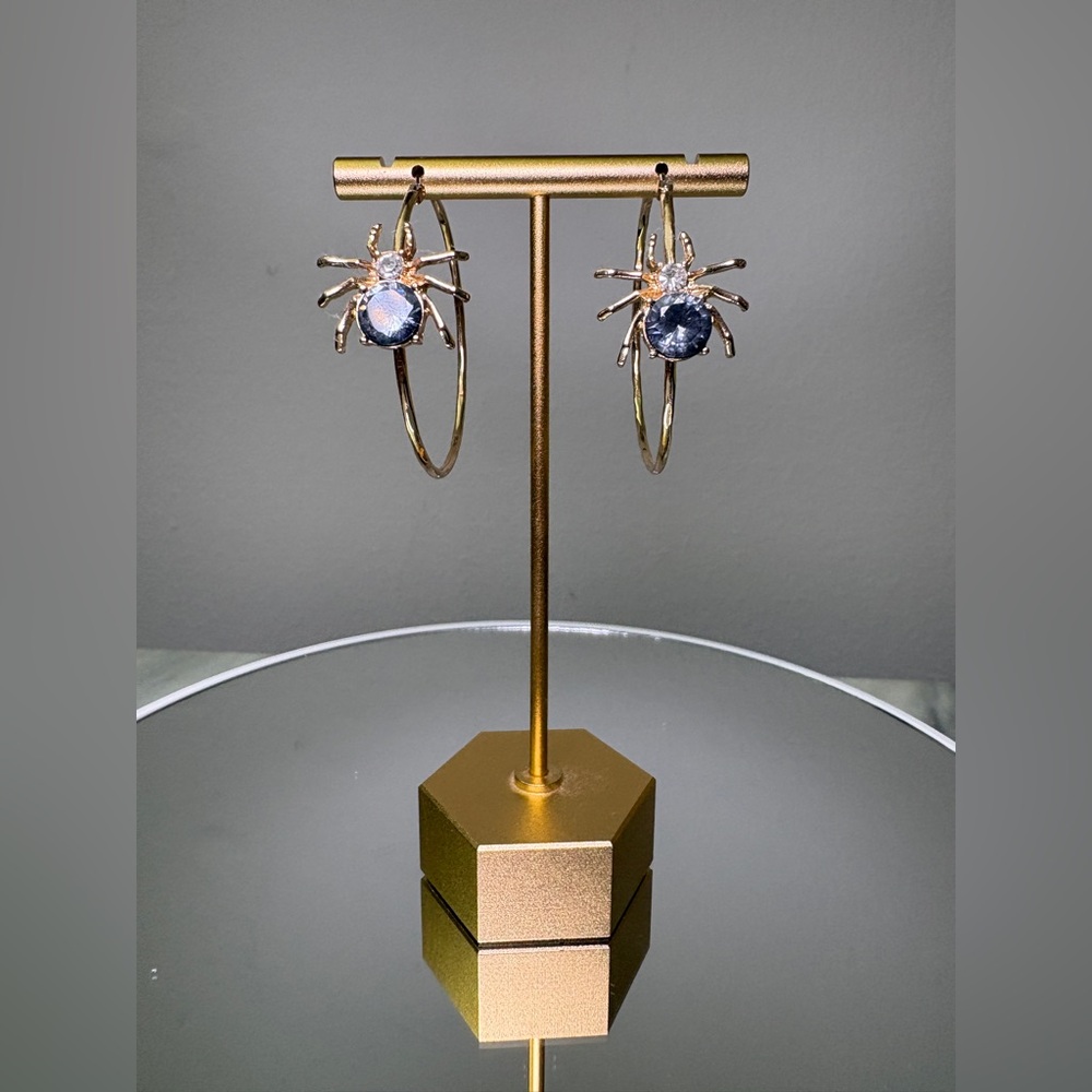 Halloween Spider Hoops NWOT No box